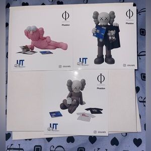 Kaws x Uniqlo sticker set